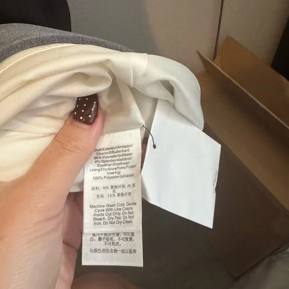 NWT DKNY Striped Mini Dress in Black, Cream, Tan, Red. Sz XL - Picture 10 of 10